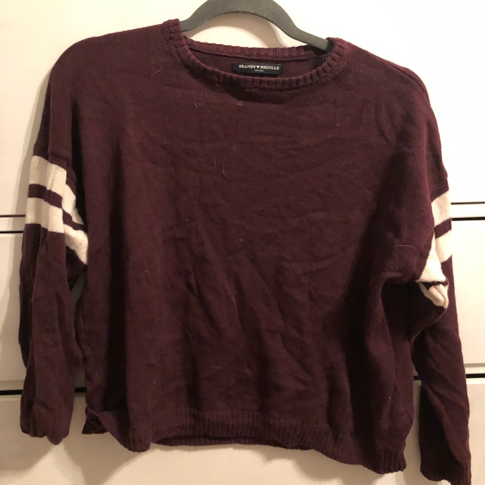 Brandy Melville maroon sweater